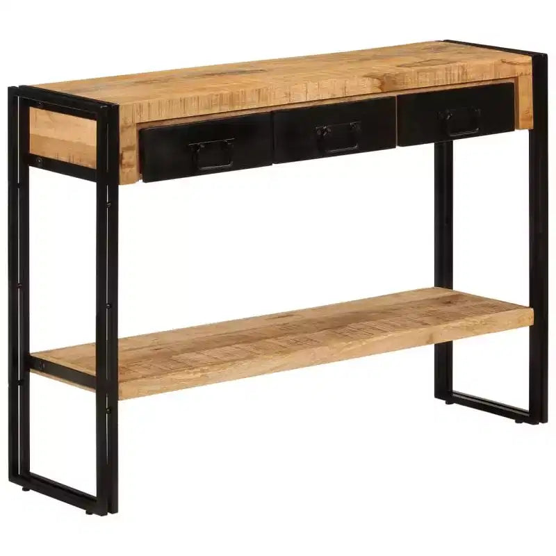 vidaXL Console Table Multicolor Solid reclaimed wood, iron Medium