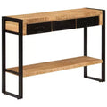 vidaXL Console Table Multicolor Solid reclaimed wood, iron Medium