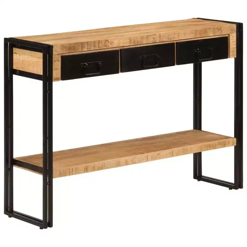 vidaXL Console Table Multicolor Solid reclaimed wood, iron Medium