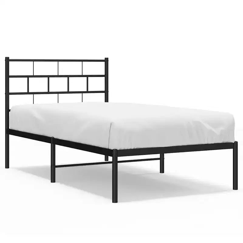 vidaXL Metal Bed Frame, Heavy-Duty, No Mattress
