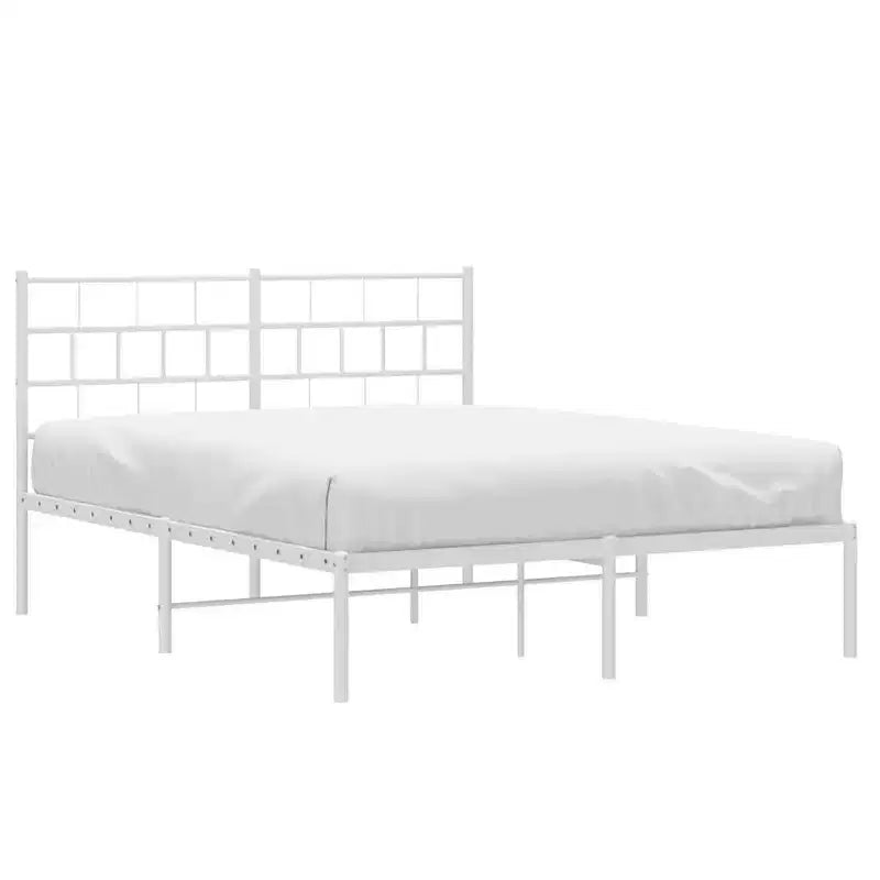vidaXL Metal Bed Frame, Heavy-Duty, No Mattress