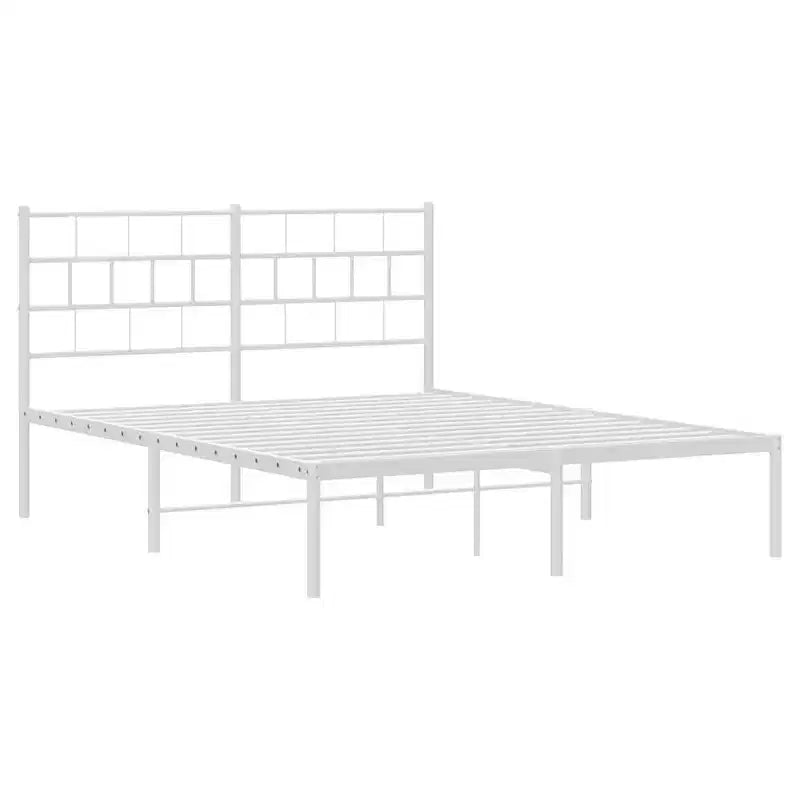 vidaXL Metal Bed Frame, Heavy-Duty, No Mattress
