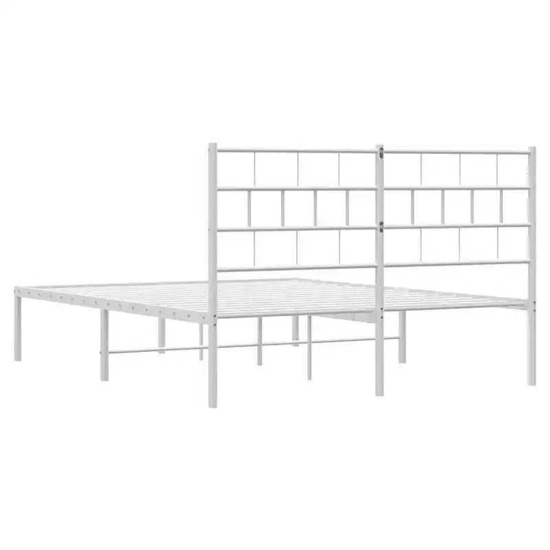 vidaXL Metal Bed Frame, Heavy-Duty, No Mattress