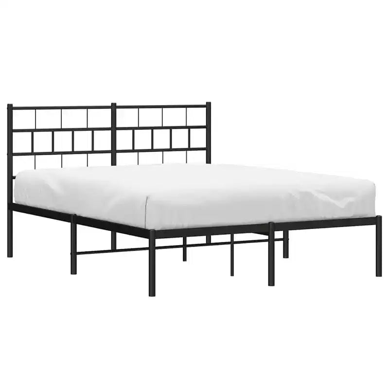 vidaXL Metal Bed Frame, Heavy-Duty, No Mattress