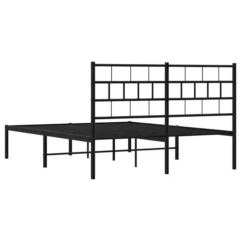 vidaXL Metal Bed Frame, Heavy-Duty, No Mattress