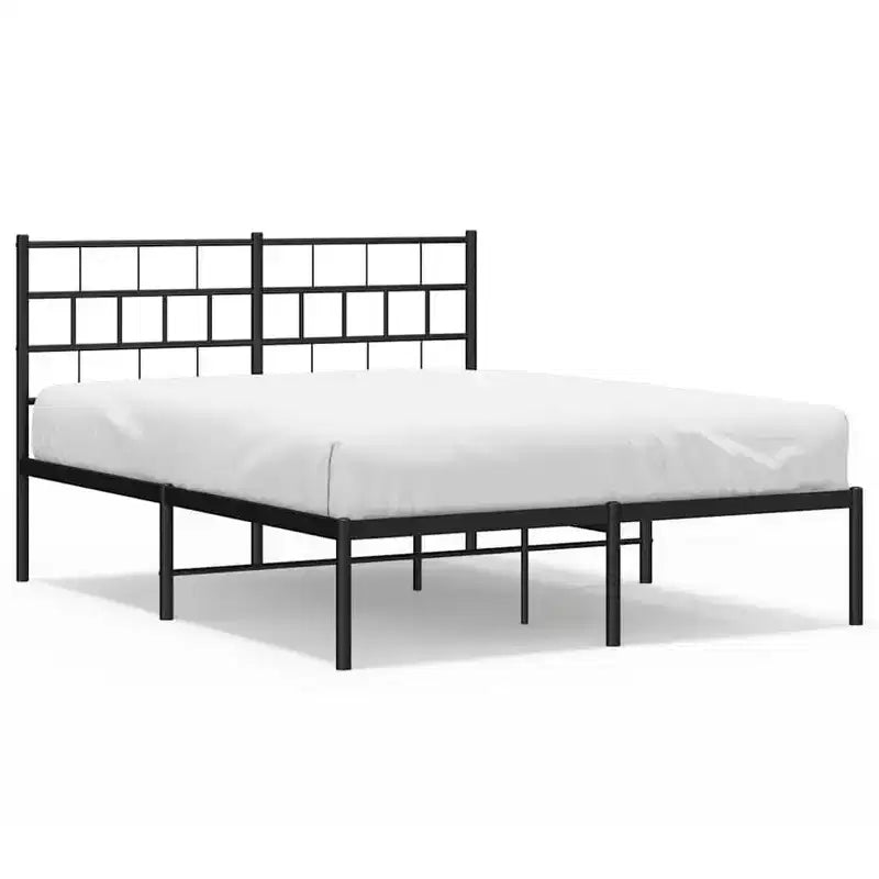 vidaXL Metal Bed Frame, Heavy-Duty, No Mattress