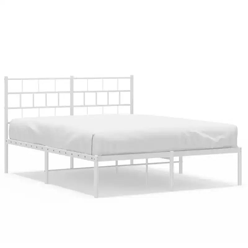 vidaXL Metal Bed Frame, Heavy-Duty, No Mattress